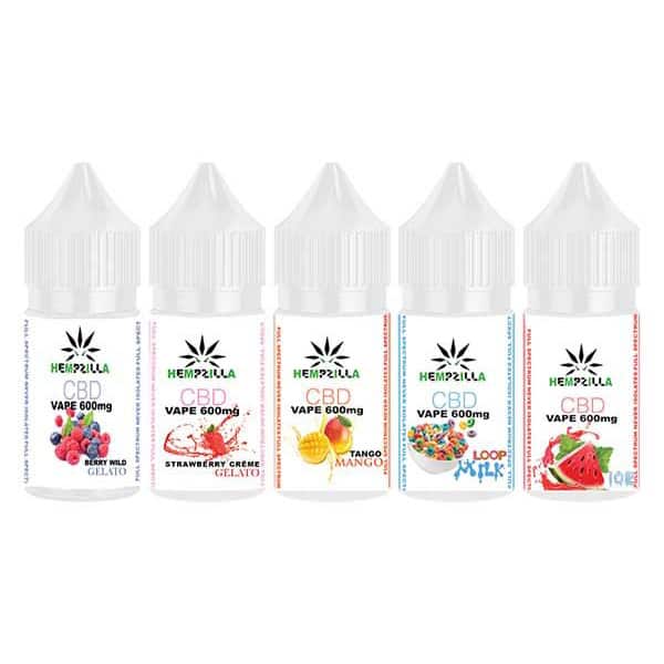 Hempzillaヘンプジラ・CBDリキッド VAPEジュース300-600㎎【アメリカ直輸入】高濃度カンナビジオール オーガニック CBDオイル ヘンプ カンナビノイド